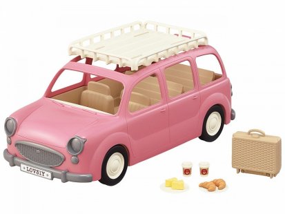 Sylvanian Families Rodinné auto růžové Van