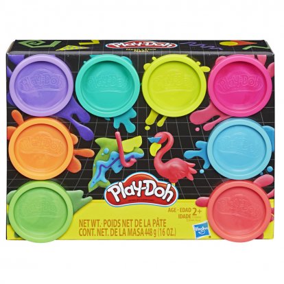 Hasbro Play Doh 8 kelímků - neon sada