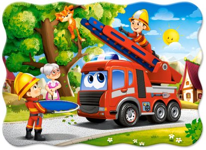 Puzzle CASTORLAND - Hasičské auto 30 dílků