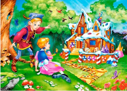 Puzzle CASTORLAND - Jeníček a Mařenka 60 dílků