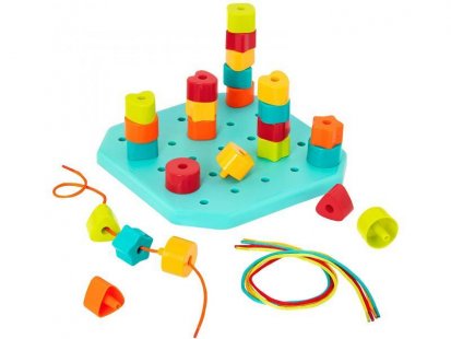 B-Toys Navlékací a stohovací tvary Count&Match