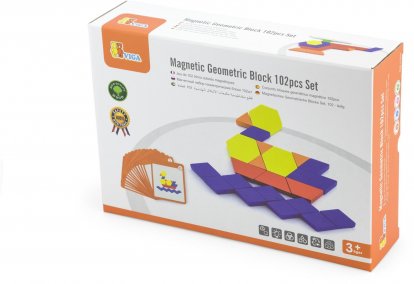 Viga Dřevěné magnetické tvary