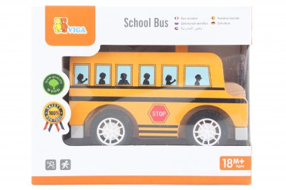 Viga Dřevěný školní autobus