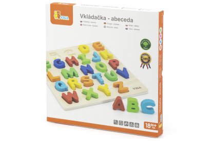 Viga Dřevěná vkládačka - písmena český jazyk