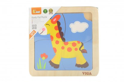 Viga Dřevěné puzzle - žirafa