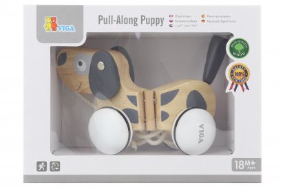 Viga Dřevěná tahačka - pes