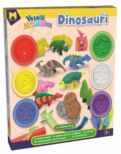 MAC TOYS Veselá modelína dinosauři