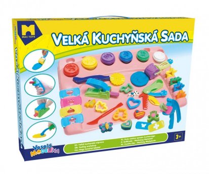 Modelína Velká kuchyňská sada s podložkou