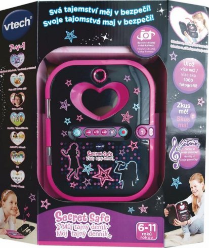 Vtech Vtech Kidi Secret Safe - Můj tajný deník - černý (CZ)