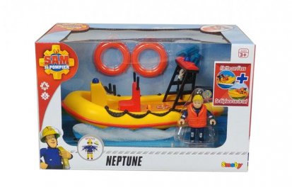 Požárník Sam Záchranný člun Neptun 20 cm s figurkou