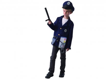 Made Šaty na karneval - policista, 130 - 140 cm