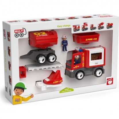 Efko MultiGO Fire set - figurky Igráčků hasičů s auty