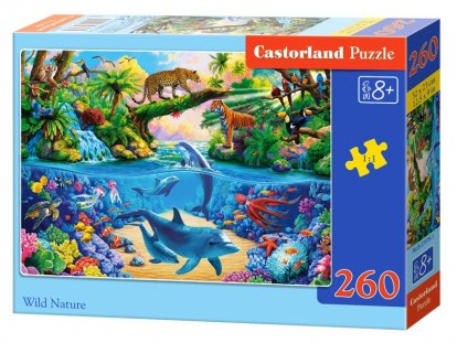 Puzzle Castorland 260 dílků - Divoká příroda