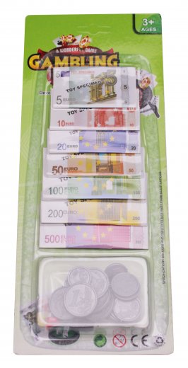 Hra peníze Eura - Bankovky a mince