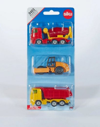 SIKU Blister set - konstrukční set, 3 ks