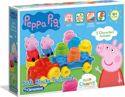 Clementoni Clemmy baby - Peppa Pig - vláček s kostkami