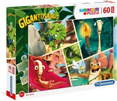 Clementoni Puzzle 60 dílků Maxi - Gigantosaurus