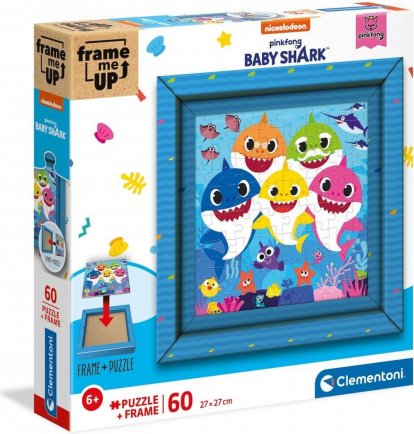 Clementoni Puzzle 60 dílků Frame me up - Baby Shark