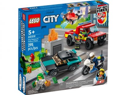 LEGO City 60319 Hasiči a policejní honička