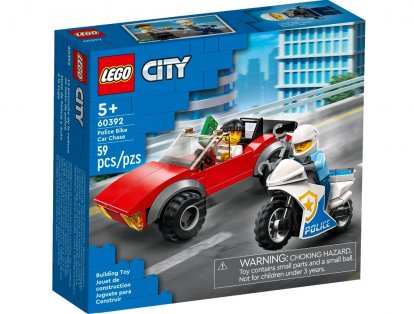 LEGO City 60392 Honička auta s policejní motorkou