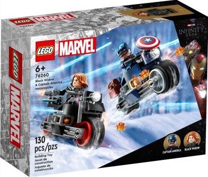 LEGO Marvel 76260 Black Widow a Captain America na motorkách