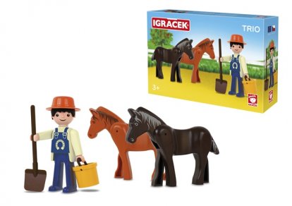 Efko Igráček Trio Farma - Farmář a dva koně