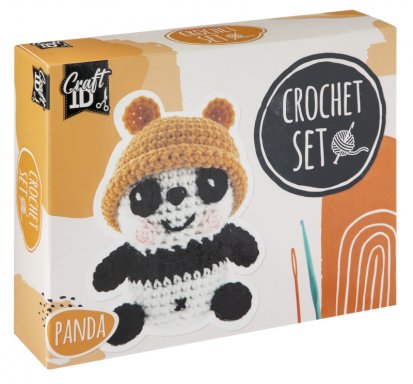 Grafix Háčkovaná panda,9x8x13 cm