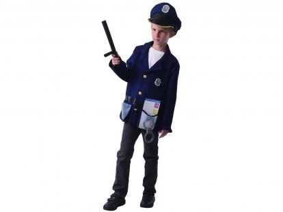 Made  Šaty na karneval - policista, 120 - 130 cm