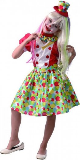 Made Šaty na karneval - klaun dívka, 110 - 120 cm