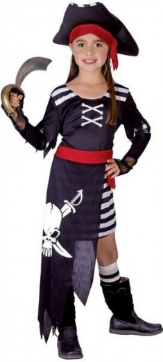 Made Šaty na karneval - pirátka, 110 - 120 cm