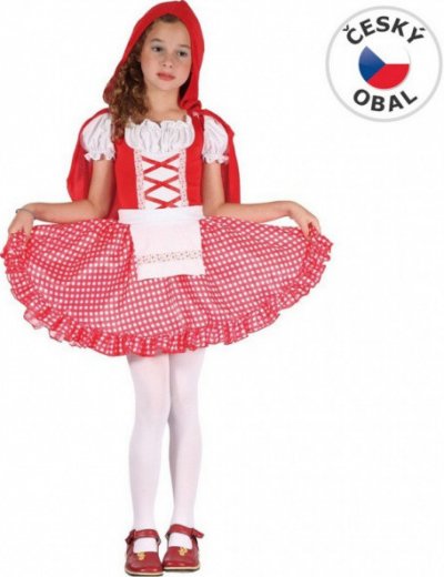 Made Šaty na karneval - Červená Karkulka, 110 - 120 cm