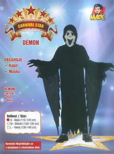Karnevalový kostým Přízrak 110 - 120 cm