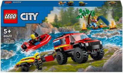 Lego City 60412 Hasičský vůz 4x4 a záchranný člun