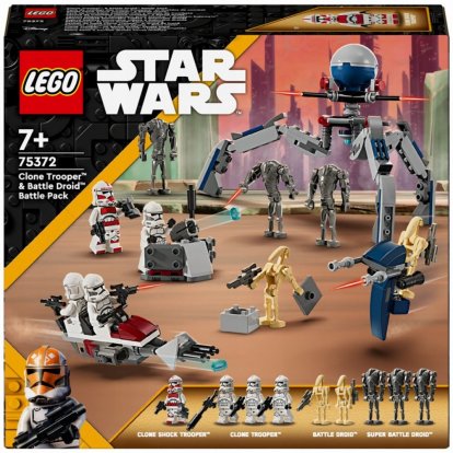 LEGO Star Wars 75372 Bitevní balíček klonového vojáka a bitevního droida