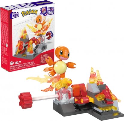 Mattel MEGA POKÉMON DOBRODRUŽSTVÍ - CHARMANDER S OHNIVÝM TYPEM