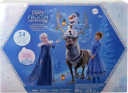 Mattel FROZEN ADVENTNÍ KALENDÁŘ S MALÝMI PANENKAMI 2024