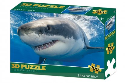 Lamps Puzzle 3D - Žralok bílý