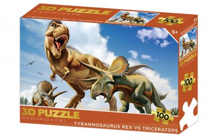 Lamps Puzzle 3D - Tyrannosaurus Rex VS Triceratops