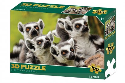 Lamps Puzzle 3D - Lemuři