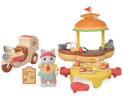 Sylvanian Families Pojízdný stánek s hamburgery