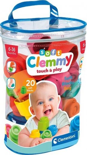 Clementoni Clemmy baby - 20 kostek v plastovém pytli