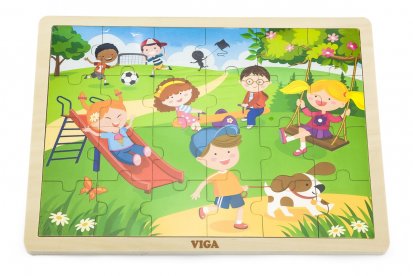 Viga Dřevěné puzzle - jaro