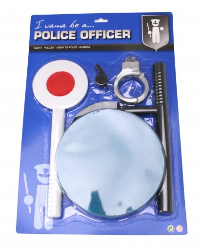 Sada policie s čepicí