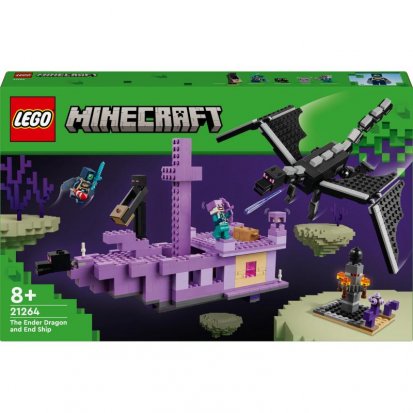 Lego Minecraft 21264 Drak z Enderu a loď z Endu