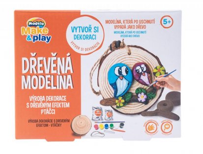 MAC TOYS MODELO Dřevěná modelína- ptáčci