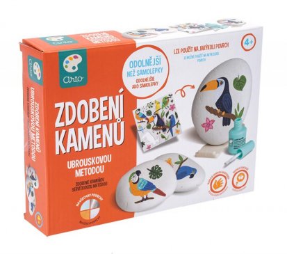 MAC TOYS ARTO Zdobení kamenů - ubrouskovou metodou