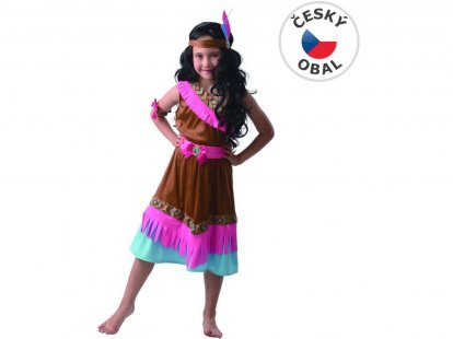 MaDe Šaty na karneval - indiánka, 120 - 130 cm