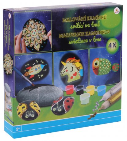 Craft Creative Malování na kamínky svítící ve tmě