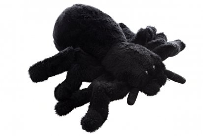 Lamps Plyš Pavouk černý 14 cm Eco-friendly