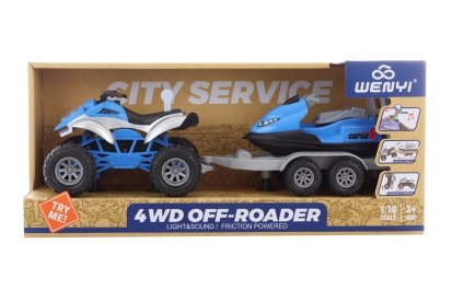 Lamps Čtyřkolka se skútrem na baterie